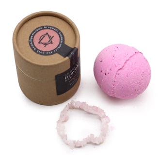 Ancient Wisdom Bath & Skincare Rose Quartz Crystal Jewellery Bath Bomb