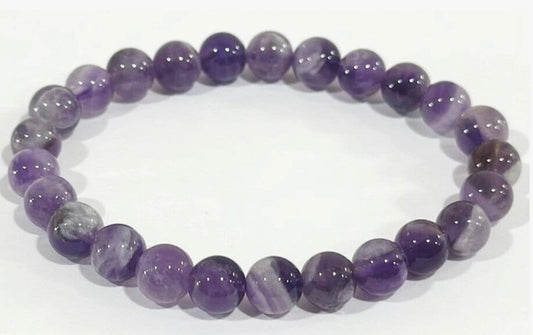 Ancient Wisdom Bracelets Amethyst Power Bead Bracelet - Stone of Healing and Beauty - CS1012