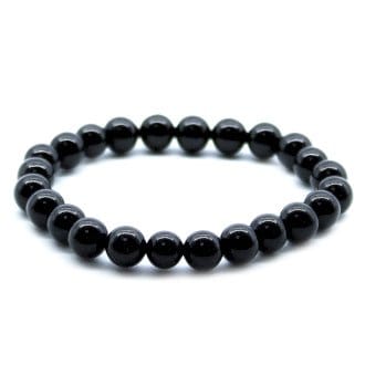 Ancient Wisdom Bracelets Black Agate Power Bead Bracelet - The Stone of Resilience - PB3