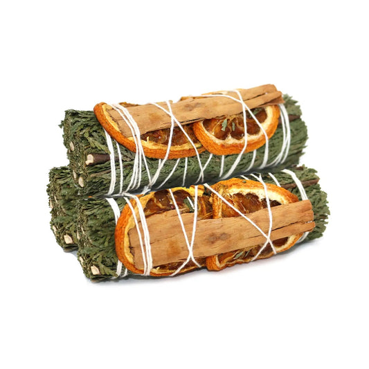 Ancient Wisdom Smudge Sticks Cedar Cinnamon Orange Sage 4" Smudge Stick - SS200