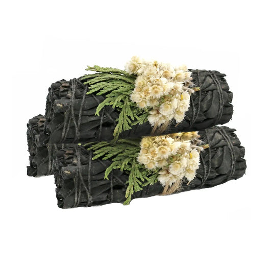 Ancient Wisdom Smudge Sticks Midnight Bloom Floral White Sage 4" Smudge Sticks - SS224