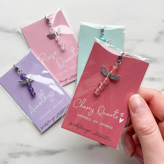 Wish Strings Bracelets Crystal Gemstone, Guardian Angel, Clip Charm