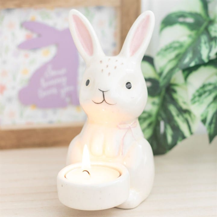 Jones Home & Gift Candles & Accessoires BUNNY SHAPED TEALIGHT HOLDER