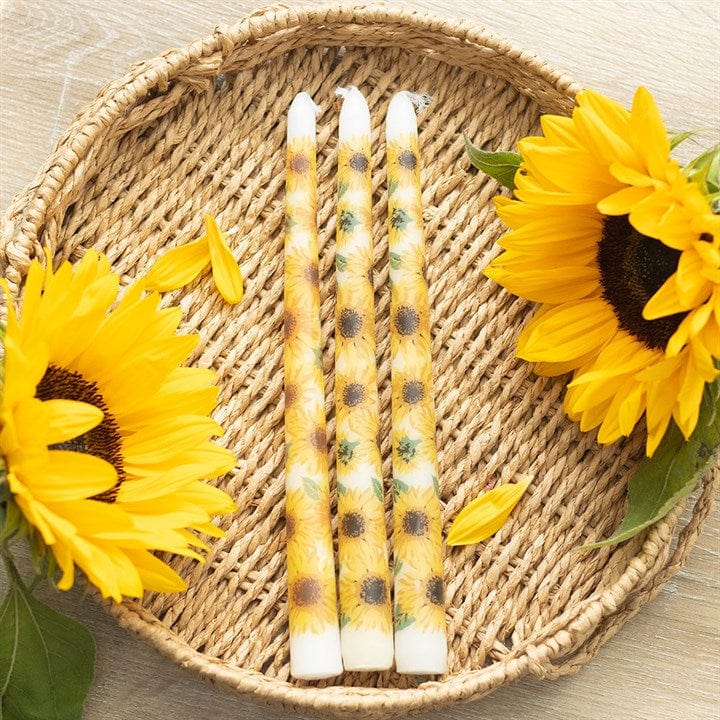 Jones Home & Gift Candles & Accessoires Sunflower Taper Candles - SOLD INDIVIDUALLY