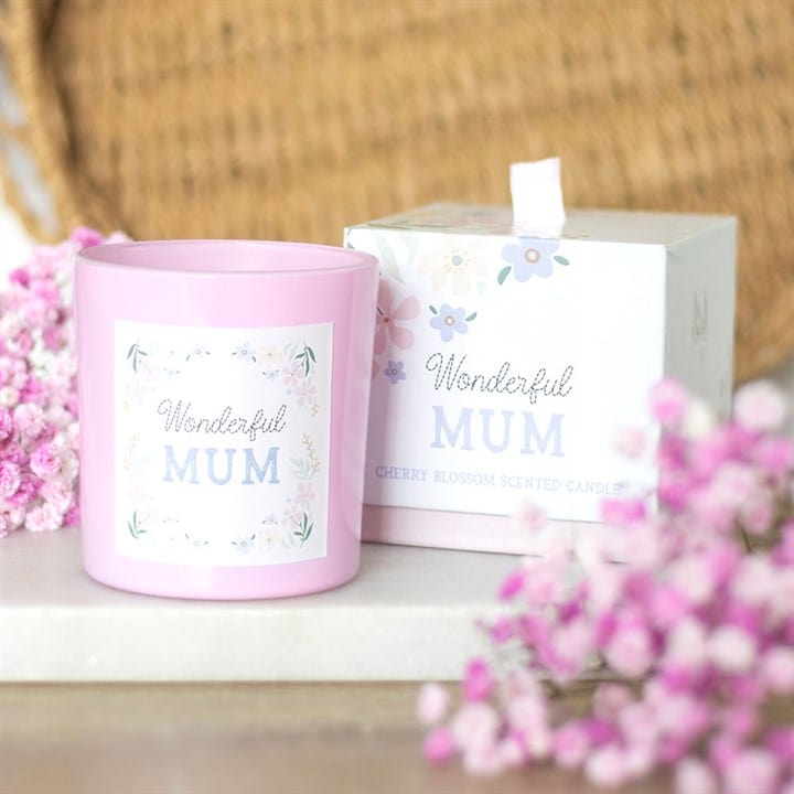 Jones Home & Gift Candles & Accessoires WONDERFUL MUM CHERRY BLOSSOM CANDLE