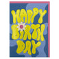 Raspberry Blossom Cards Happy Birthday Wave Greeting Card (BIG23)