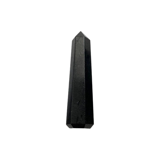 Miss Pretty London UK Limited Crystals Black Agate Obelisk Tower, 5-7cm - The Stone of Resilience - TWR34