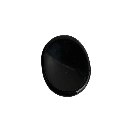 The Hare and The Moon Crystals Black Obsidian Worry Stone - Aura Cleanser - WS48