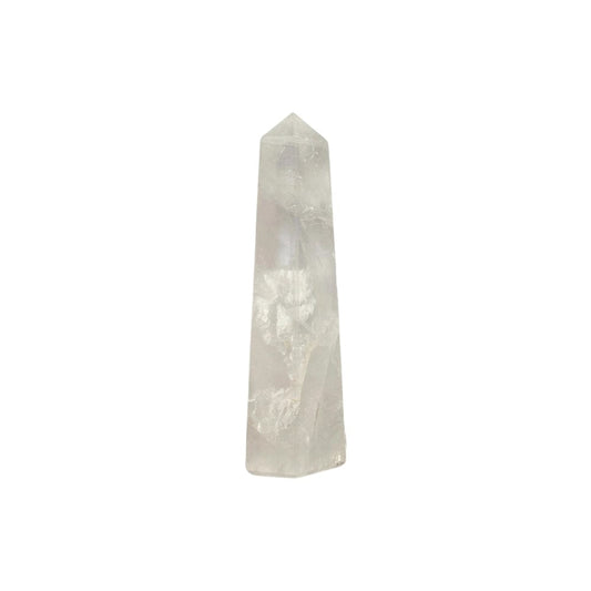 The Hare And The Moon Crystals Clear Quartz Heart - Obelisk Tower, 5-7cm - TWR728