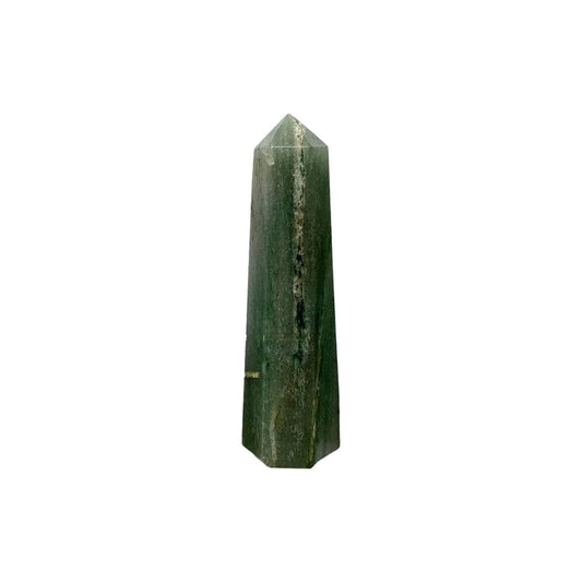 The Hare and The Moon Crystals Green Aventurine - Obelisk Tower, 5-7cm - Stone of Balance, Tranquillity and Stability - TWR196