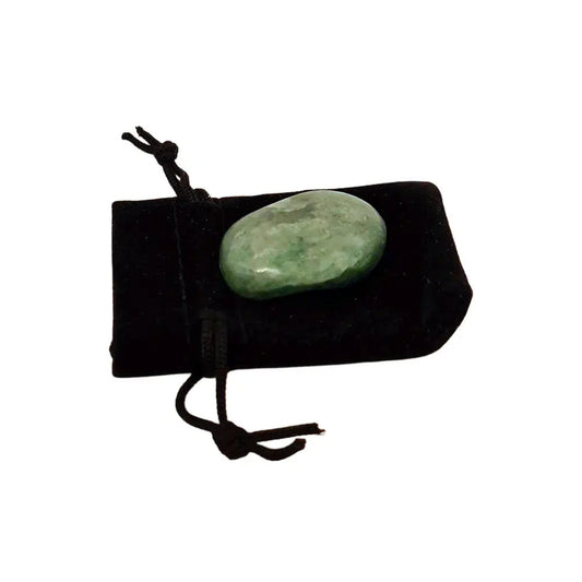 The Hare And The Moon Crystals Green Aventurine Worry Stone - Stone of Balance, Tranquillity and Stability  (New) - WS6