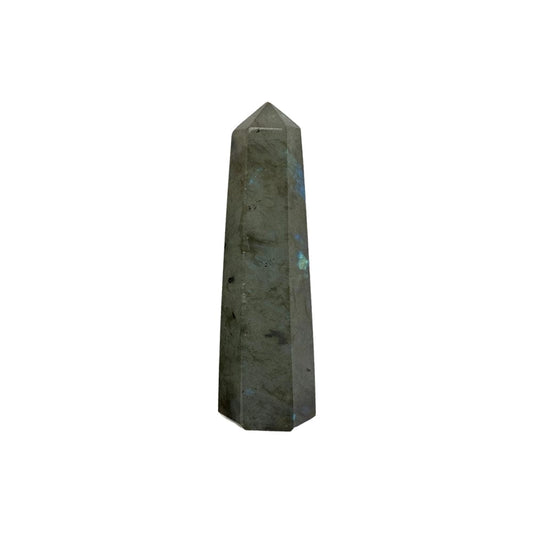 The Hare and The Moon Crystals Labradorite Obelisk Tower, 5-7cm - Stone of Psychic Discoveries - TWR43