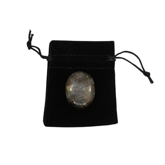 The Hare and The Moon Crystals Labradorite Worry Stone - Stone of Psychic Discoveries - WS43