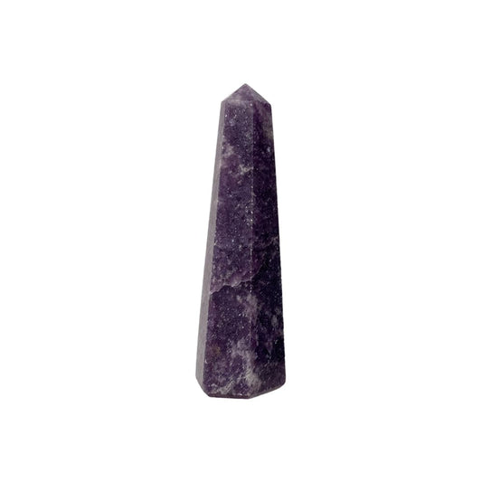 The Hare and The Moon Crystals Lepidolite Obelisk Tower, 5-7cm Stone - The stone for relieving stress and anxiety - TWR29