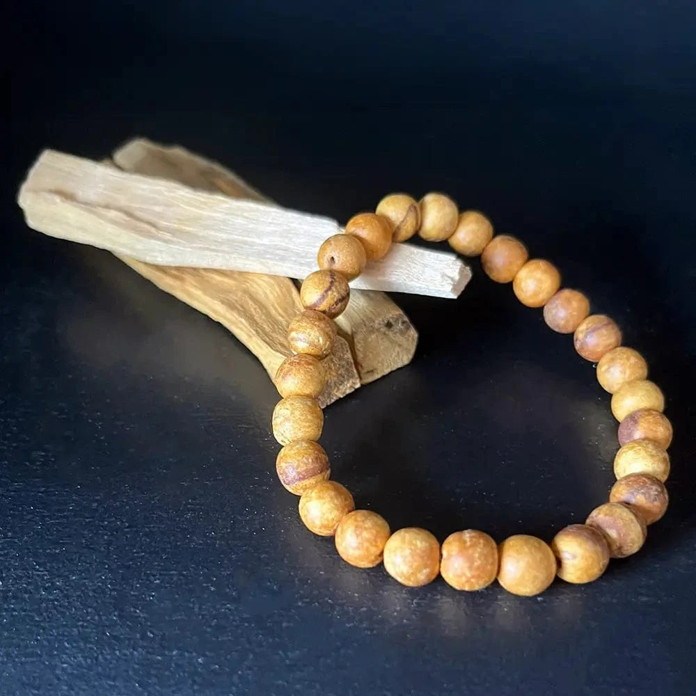 The Hare and The Moon Crystals Palo Santo Wood Bracelet - PB111