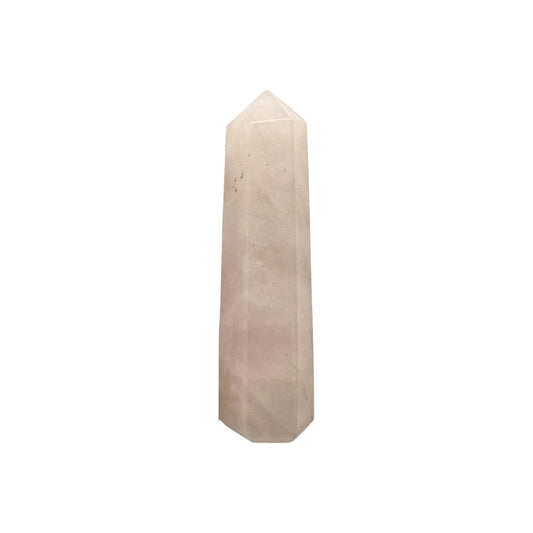 The Hare and The Moon Crystals Rose Quartz Obelisk Tower, 5-7cm Stone  - Stone of Love and the Heart  - TWR999