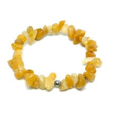 Miss Pretty London UK Limited Crystals Yellow Aventurine Chip Bracelet - The Stone of Certainty - CB50