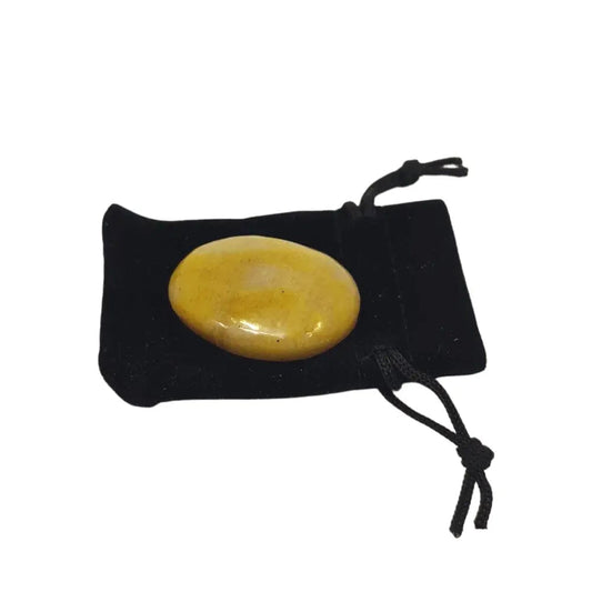 Miss Pretty London UK Limited Crystals Yellow Aventurine Worry Stone - The Stone of Certainty - WS10