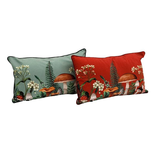 Jones Home & Gift Cushions 30x50cm Rectangular Forest Mushroom Cushion