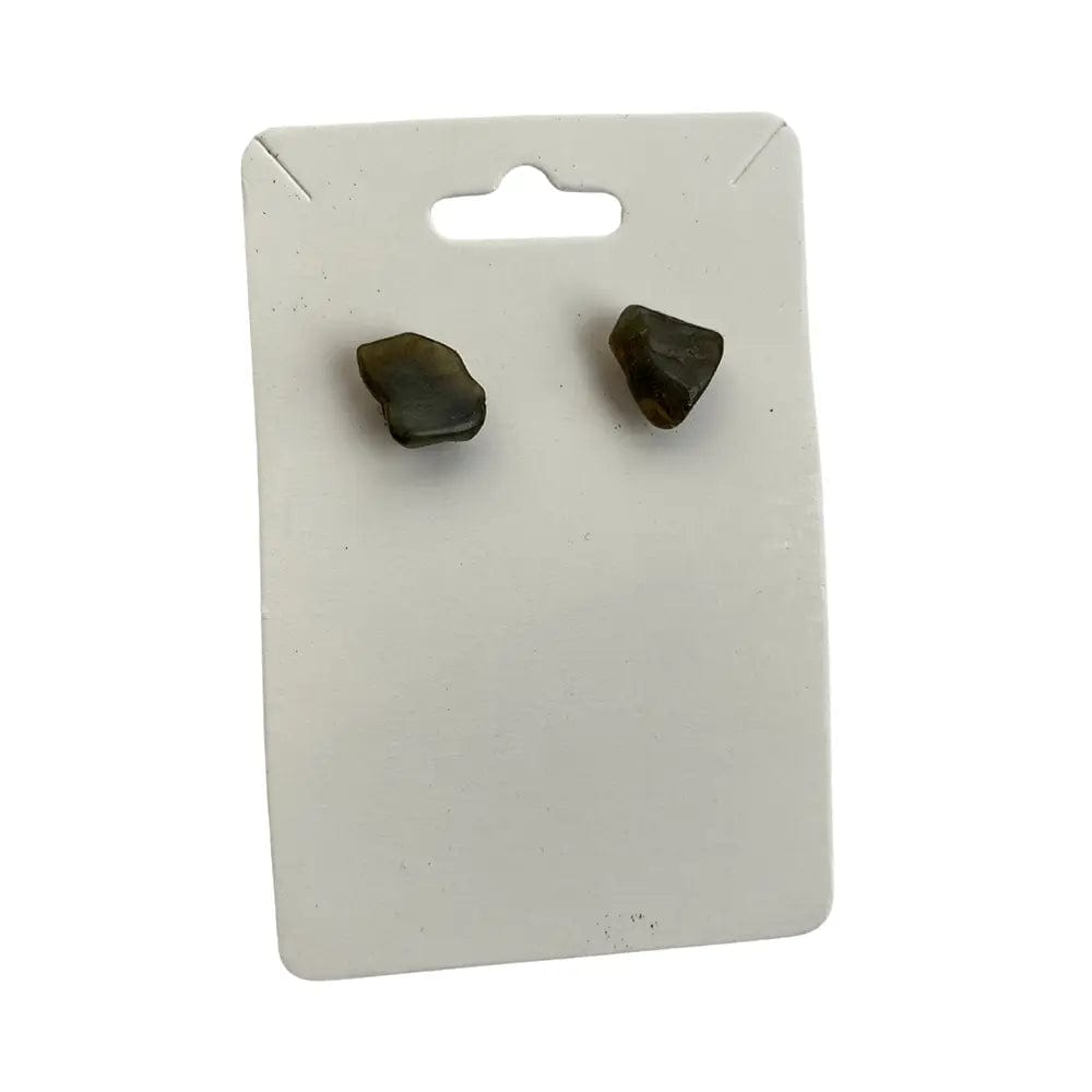 The Hare and The Moon Earrings Labradorite Stone Chip  Earrings - Stone of Psychic Discoveries - EA55