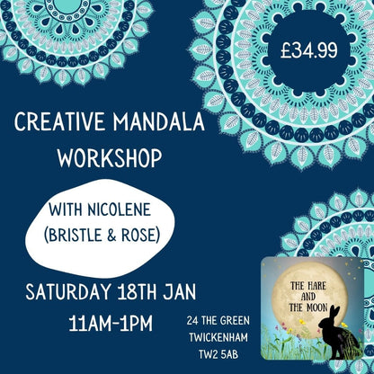 THE SPIRITUAL HEALING TEMPLE EVENTS Creative Mandala Workshop - 18th JANUARY 2025