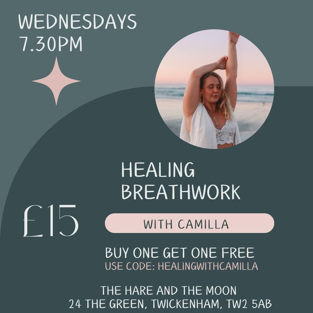 THE SPIRITUAL HEALING TEMPLE EVENTS Healing Breathwork with Camilla - Wednesdays - 7.30pm