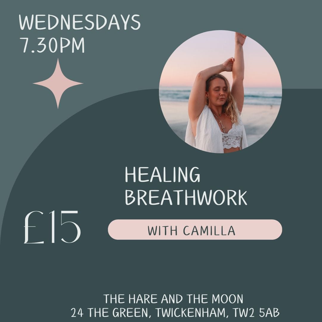 THE SPIRITUAL HEALING TEMPLE EVENTS Healing Breathwork with Camilla - Wednesdays - 7.30pm