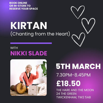 THE SPIRITUAL HEALING TEMPLE EVENTS Kirtan (Chanting from the Heart) with Nikki Slade