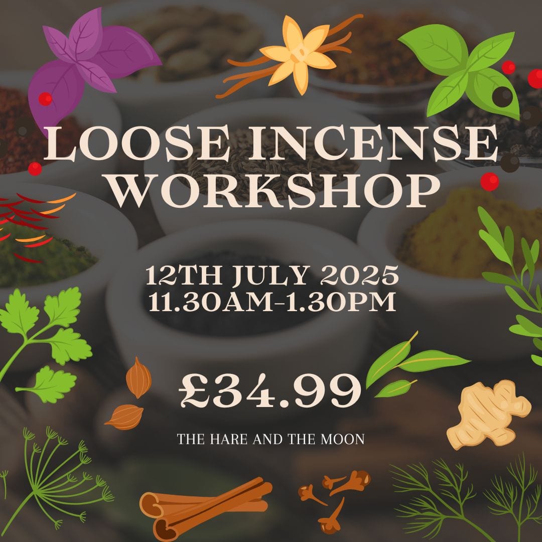 THE SPIRITUAL HEALING TEMPLE EVENTS Loose Incense Workshop - 12TH JULY 2025