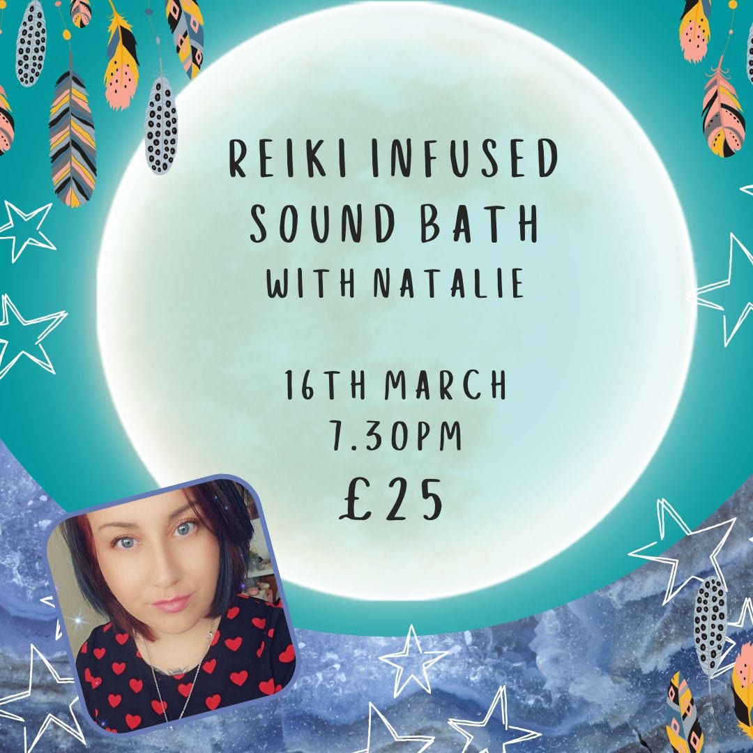 THE SPIRITUAL HEALING TEMPLE EVENTS Reiki Infused Sound Bath - 16th March