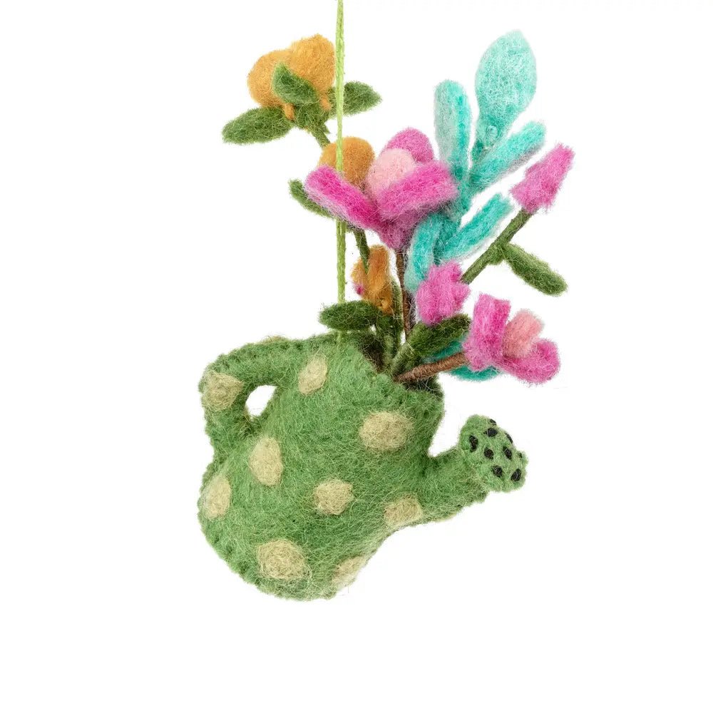 Felt So Good Handmade Felt Funky Bloom Waterring Can Hanging Decoration - FELT3