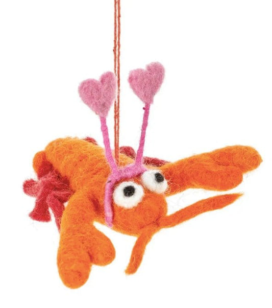 Felt So Good Hanging Decorations Handmade Felt You're My Lobster Hanging Decoration - FT44