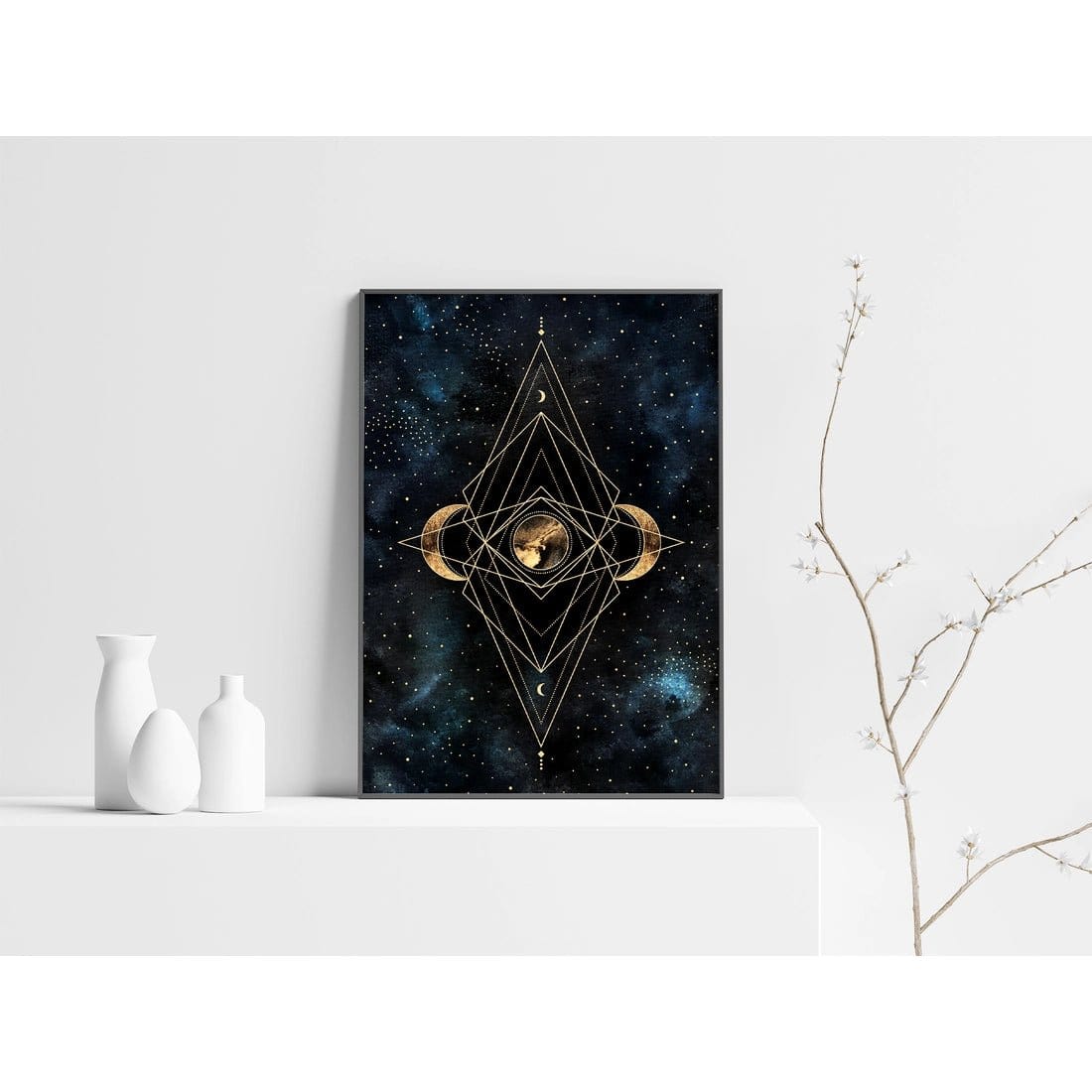 Flow Design Prints Lunar Spell - Celestial Witchy Art Print - Spiritual Decor - FF6