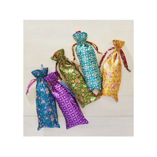 Jones Home & Gift Gift Bags Recycled Sari Bottle Gift Bag - BOB2