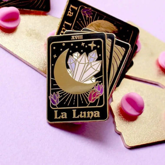 Glitterpunk Pin Badges & Brooches La Luna Enamel Pin - GP30