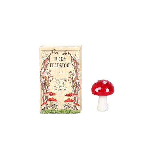 Jones Home & Gift Home Ornaments Lucky Glass Toadstool