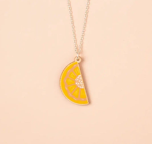 Ivy and Ginger Necklaces Lemon Slice Necklace  - GN115