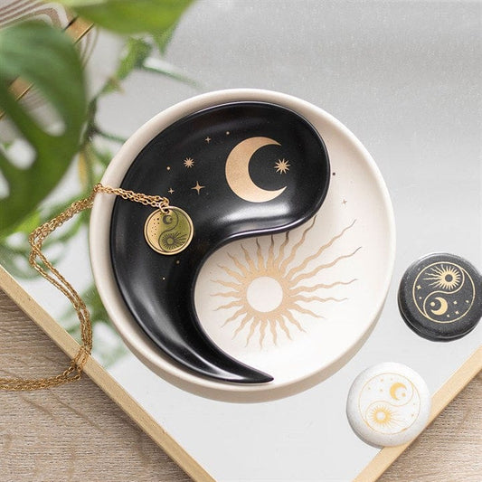 Jones Home & Gift Jewellery Storage YIN YANG STACKING TRINKET DISH - 5056131155831