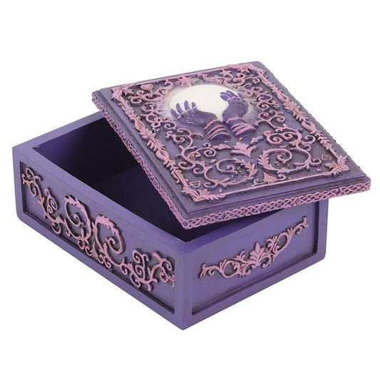 Jones Home & Gift Boxes, Tins & Dishes MYSTICAL CRYSTAL BALL RESIN STORAGE BOX