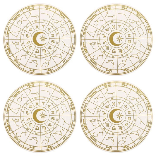 Jones Home & Gift Coasters ASTROLOGY WHEEL COASTER