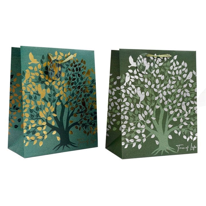 Jones Home & Gift Gift Bags 33CM LARGE TREE OF LIFE GIFT BAG