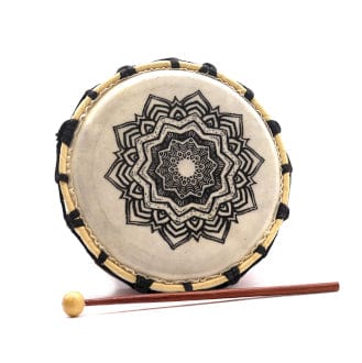 Jones Home & Gift Hand Drums Mandala Shamanic Drum with Stick - 20cm