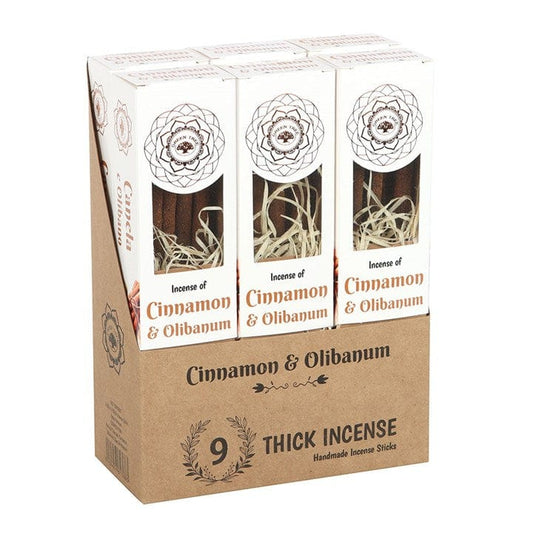 Jones Home & Gift Incense CINNAMON & OLIBANUM BOTANICAL INCENSE STICKS