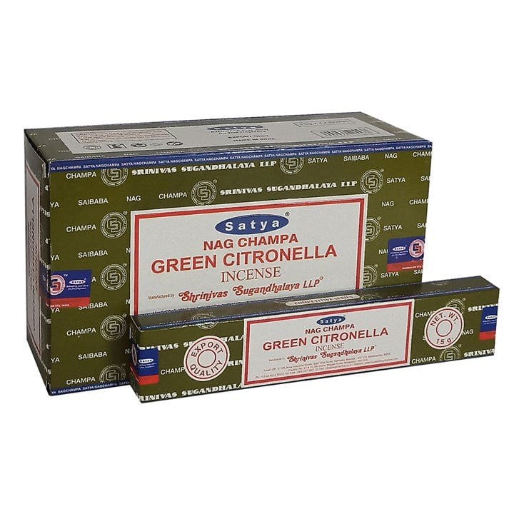 Jones Home & Gift Incense GREEN CITRONELLA INCENSE STICKS BY SATYA