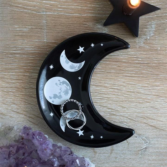 Jones Home & Gift Jewellery Storage CRESCENT MOON TRINKET DISH