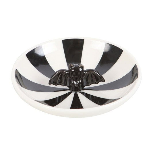 Jones Home & Gift Jewellery Storage STRIPED BAT TRINKET DISH