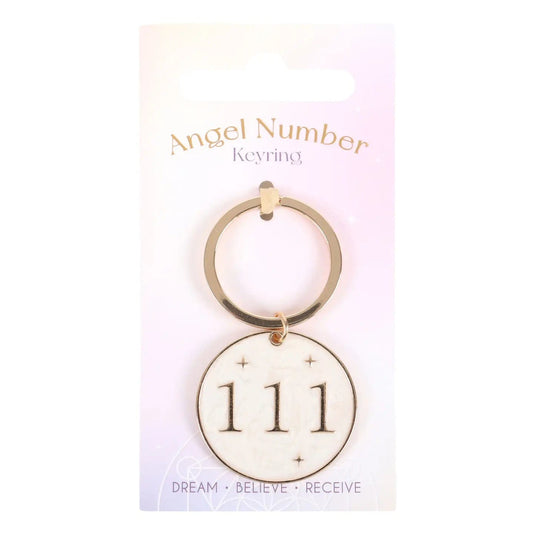 Jones Home & Gift Keyrings 111 Angel Number Keyring