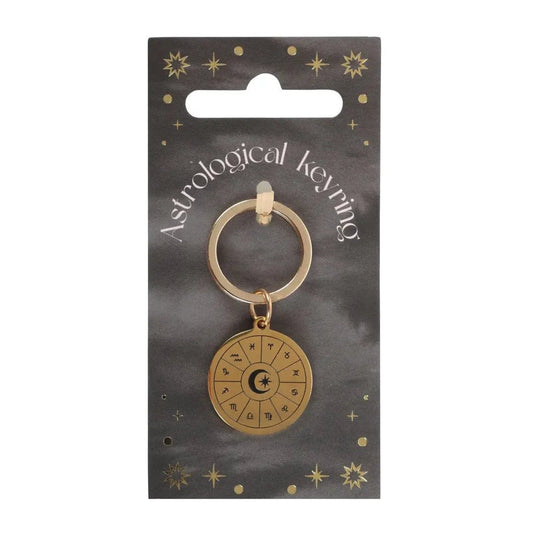 Jones Home & Gift Keyrings Astrology Wheel Keyring