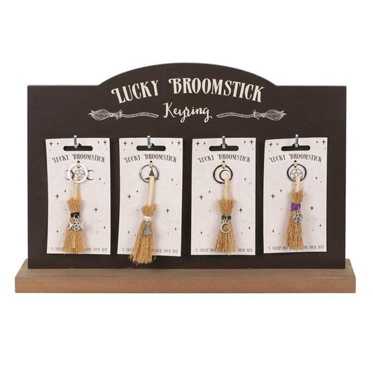 Jones Home & Gift Keyrings LUCKY BROOMSTICK KEYRINGS