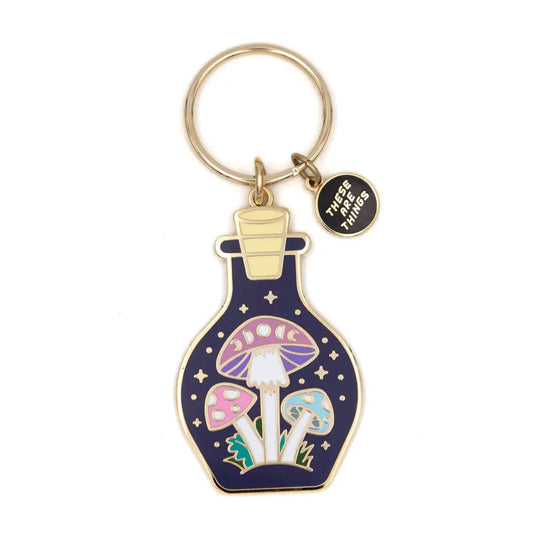 Jones Home & Gift Keyrings Mushroom Colony Enamel Keychain - TR45